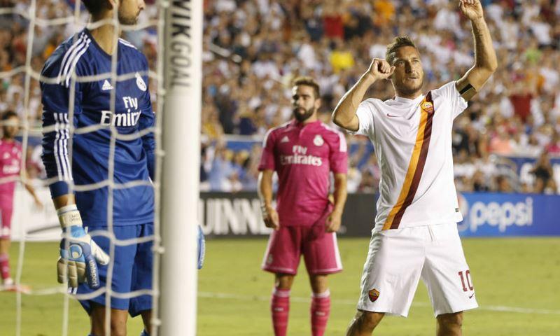 Totti et sa Roma, victorieux face au Real Madrid le 29 Juillet dernier à Dallas